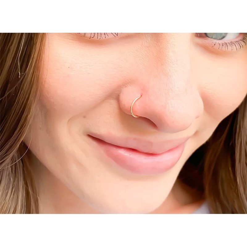 AZARIO LONDON 14K Yellow Gold 22 Gauge - 8MM Diameter