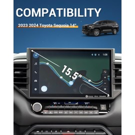 YEE PIN Screen Protector 2025 Sequoia1794 for 2023 2024 2025 Toyota Sequoia Accessories Limited/Platinum 14 Inch Touch Screen Cover Guard Sensitive Ultra HD Clear Self-Healing Bubble-Free 2 Pack