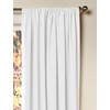 COTTON CRAFT White Curtain Window Panel Drapes - Set of