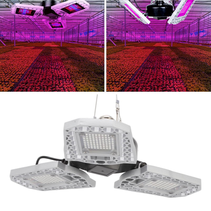 Plant Grow Light 3 Heads Foldable E27 240 LEDs Red
