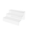 Marketing Holders 3 Tier Riser Stairway Clear Throne Pedestal Showcase