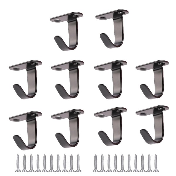 LQSCJS 10PCS Ceiling Hooks, Heavy Duty Wall Hooks, Stainless Steel