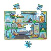 Melissa & Doug Race Around the World Tracks Cardboard Jigsaw