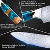 Cuchillos Chef,Cuchillo Para Chef Acero Damasco,Profesional Afilado Con Alto Contenido