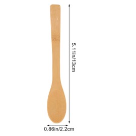 Luxshiny 6pcs Reusable Stirring Spoons Long Handle Honey Jam Sugar and Seasoning Spoons for Kitchen Mixing Household Use and Food Preparation