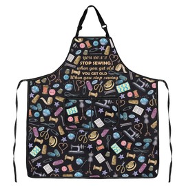 Funny Sewing Gift Sewing Apron Sewing Addicts Gift Sewing Lover Gift Seamstress Tailor Gift (stop Sewing Apron)