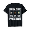 Know Your Parasites Sarcastic Pun Luna Tick Anti Trump T-Shirt