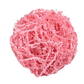 Ankelesz 50g Easter Raffia Grass Paper Shred for Gift Wrapping Basket and Gift Box Filling，Crinkle Cut Paper for Wrapping (Pink)