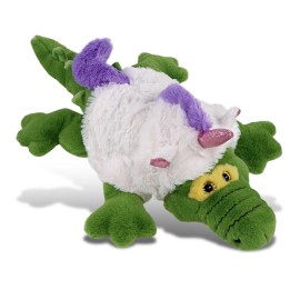 DolliBu Large Green Alligator Unicorn Plush with Removable Outfit - 17 Inches