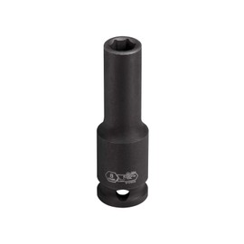 Jetech 3/8-Inch Drive 8mm Deep Impact Socket with 6-Point Design, Heat-Treated Chrome Molybdenum Alloy Steel, Metric