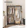 SONGMICS SONGMICS Clothes Rack, Freestanding Wardrobe Closet, Metal Clothing Racks,