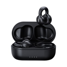 Kawlity Bluetooth Earphones, Ear Cuff Earphones, Fully Wireless Earbuds, Bluetooth 5.3 with Microphone, More Comfortable than Bone Conduction Earphones, Earbuds, Pin-in-the-Ear Earphones, Air