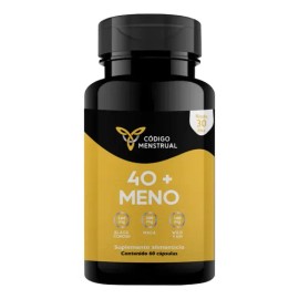 40+ Meno Soporte Para La Peri Y Menopausia CODIGO MENSTRAL 60 cápsulas Maca + Camote Silvestre + Black Cohosh + Isoflavonas de Soya