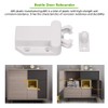 10pcs Heavy Duty Earthquake Cabinet Latch Touch Release White Shape