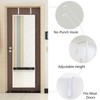 INCREWAY Over-The-Door Mirror Hanger, 2 Height Adjustable Door Mirror Hanger
