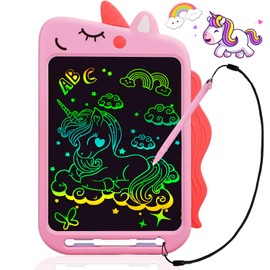 Pizarron Magico,Tablero Electrónico de Dibujo a Color para Niños,Armazón de ABS,Tableta de Escritura LCD Borrable de 10" con Pantalla de Bloqueo,Reutilizable,Diseño de almacenamiento antipérdida