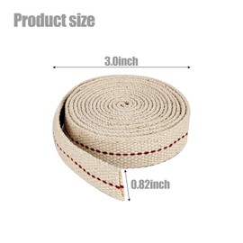 1 Roll/ 6.5 Feet Oil Lamp Wick, 3/4 Inch Flat Cotton Wick Replacement for Oil Lamps, Lanterns, Oil Burners (3/4", 1)