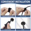 3/4" Starlink Wall Grommet for Cables, Waterproof Silicone, Black 2