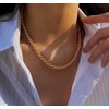 14K Solid Yellow Gold Twisted Rope Chain for Men &
