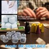 MFCGHXR 12PCS Set of 30mm Acrylic Dice Blank White Dice