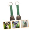 Kisangel 2pcs Bear Bells for Hiking Camping Metal Camping Bell