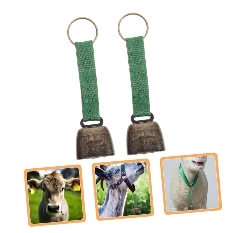 Kisangel 2pcs Bear Bells for Hiking Camping Metal Camping Bell