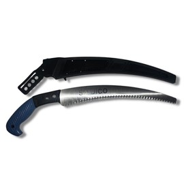 Precision Cutting 13" Professional Grade Pruning Hand Saw w/Holster Blue
