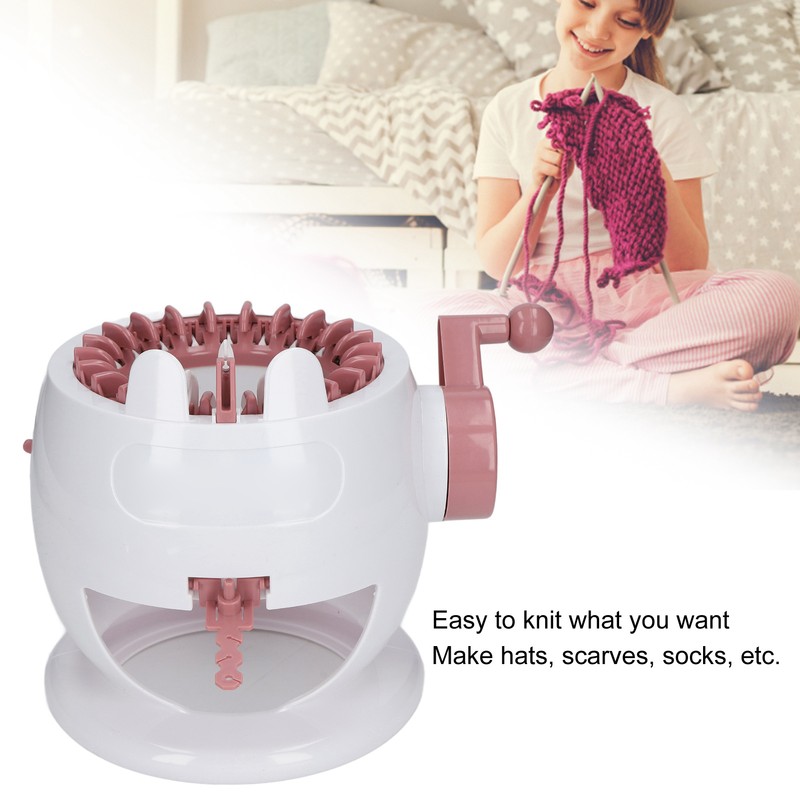 Small Kids Knitting Machine 22 Needles 2 Color Strings Hand