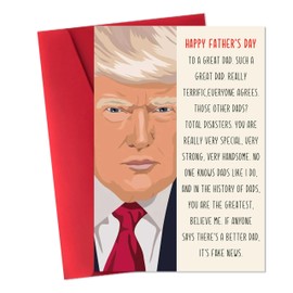 ACHICGIRL Funny Fathers Day Card for Dad, Happy Fathers Day Cards Gifts from Daughter Son, Father's Day Card Gifts