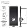 MSH Modern Stainless Hardware Model R7 Black Doorbells, R-Series Anodized