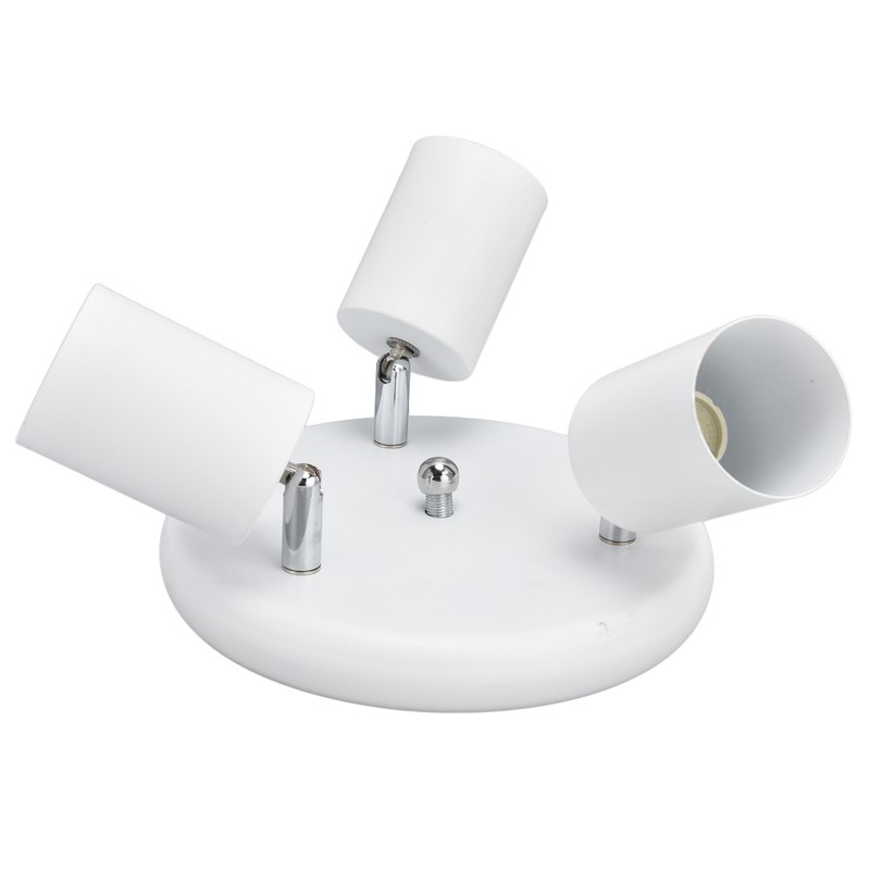 GU10 Ceiling Spotlight Holder 3 Head Rotating Lamp Base Fixture