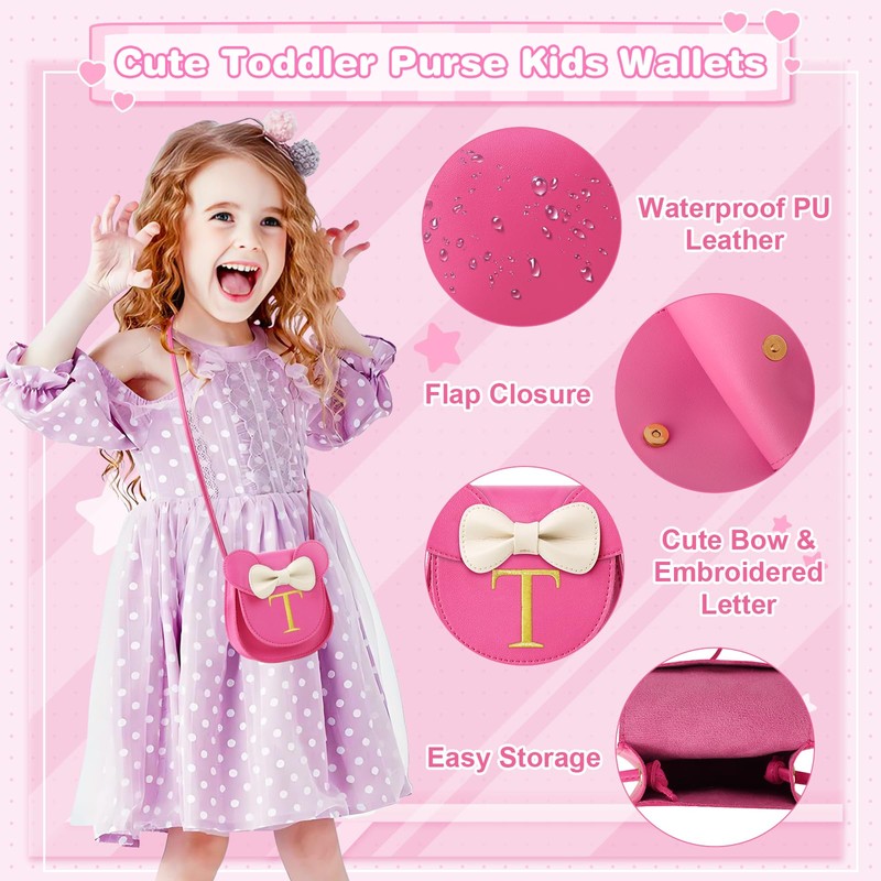 Toddler Purse Kids Wallets for Girls 1 2 3 4