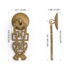 Hardware Philosophy Ancient Throne Brass Hardware Pulls 3.5-Inch - Set