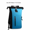 Waterproof Backpack Heavy Duty Roll-Top Closure Swim Bag with Front-Zipper
