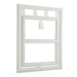 SOULONG Pet Door Plastic Dog Puppy Cat Magnetic Secure Flap for Fly Screen Window Gate Door L White