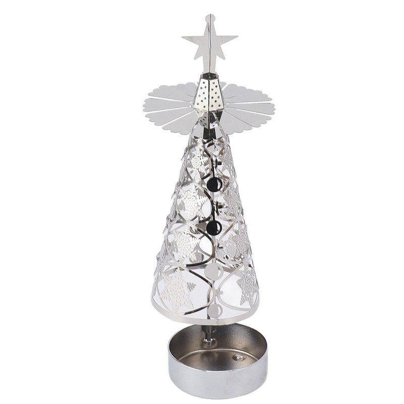 Spinning Candle Holder Rotating Candlestick Set for Romantic Wedding Christmas
