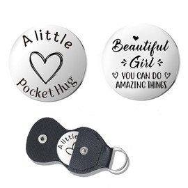 Best Friend Daughter Inspirational Gifts for Women Granddaughter Sister Pocket Hug Token for Girlfriend Friends Niece Encouragement Birthday Gifts for Nephew Daughter Motivational Keychain