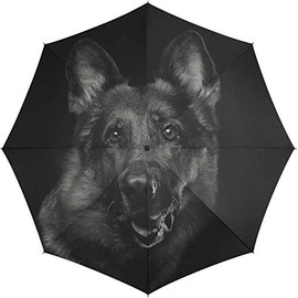 Automatic Umbrella Black Dog, multicoloured