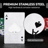 12PCS Poker Card Bottle Openers, Stainless Steel Credit Card Size