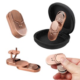Fidget Adults Toy for ADHD，Magnetic Metal Fidget Toy for Desk，Cool EDC Magnets Slider Stress Relief Toy for Office，Anxiety Relief Haptic Multiple Ways Play Finger Push Spin Coins Decompression Toys