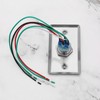 YINETTECH Waterproof Door Bell Lighting Pressure Button Switch with LED