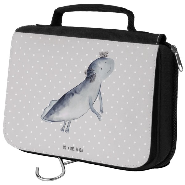 Mr. & Mrs. Panda Kulturbeutel Axolotl Schwimmen - Geschenk, Lurche,