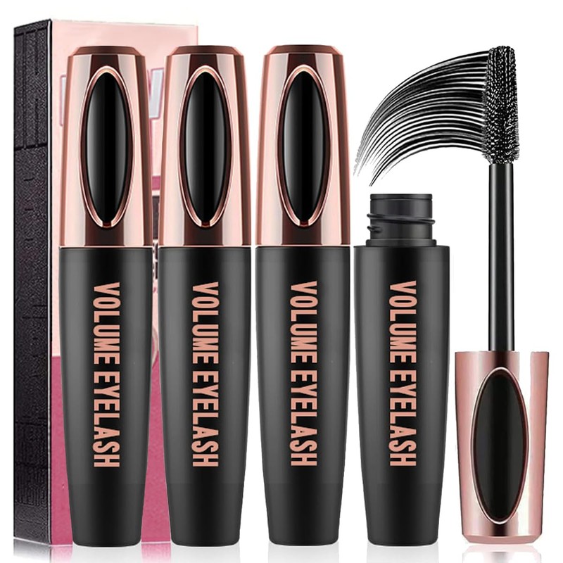 3 PCS 4D Silk Fiber Lash Mascara Waterproof Mascara Eyelash