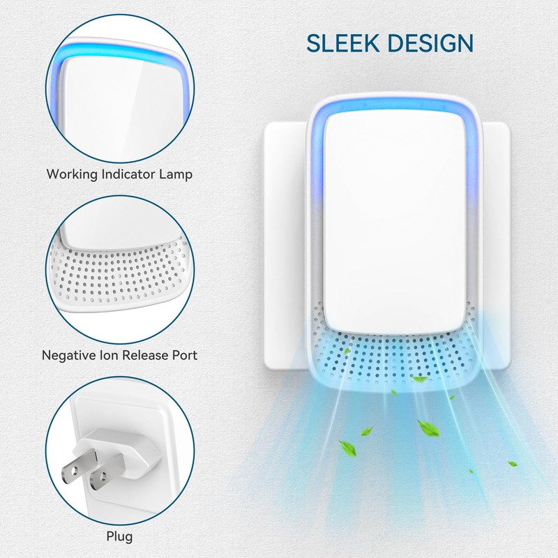 Air Ionizers for Home, Plug In Negative Ion, Quiet Operation