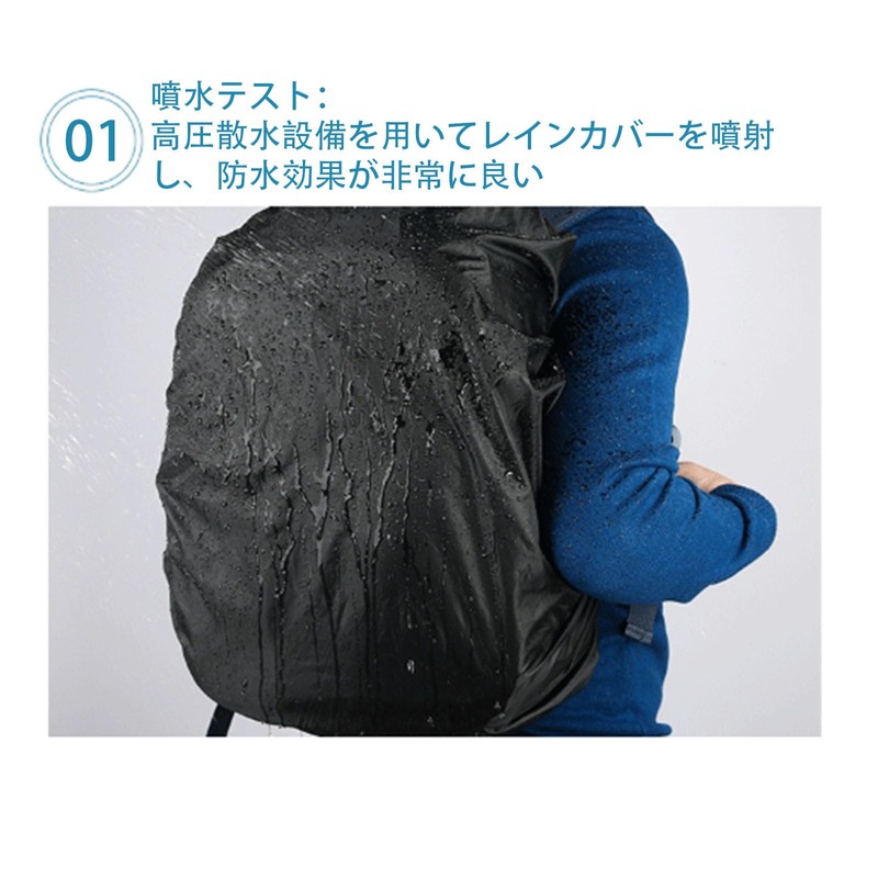 RuiMi Waterproof Backpack Cover with Reflective Tape, Dustproof, Rainproof, Water