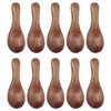 10pcs Small Wooden Spoons Cooking Condiments Spoons for Kitchen Seasoning