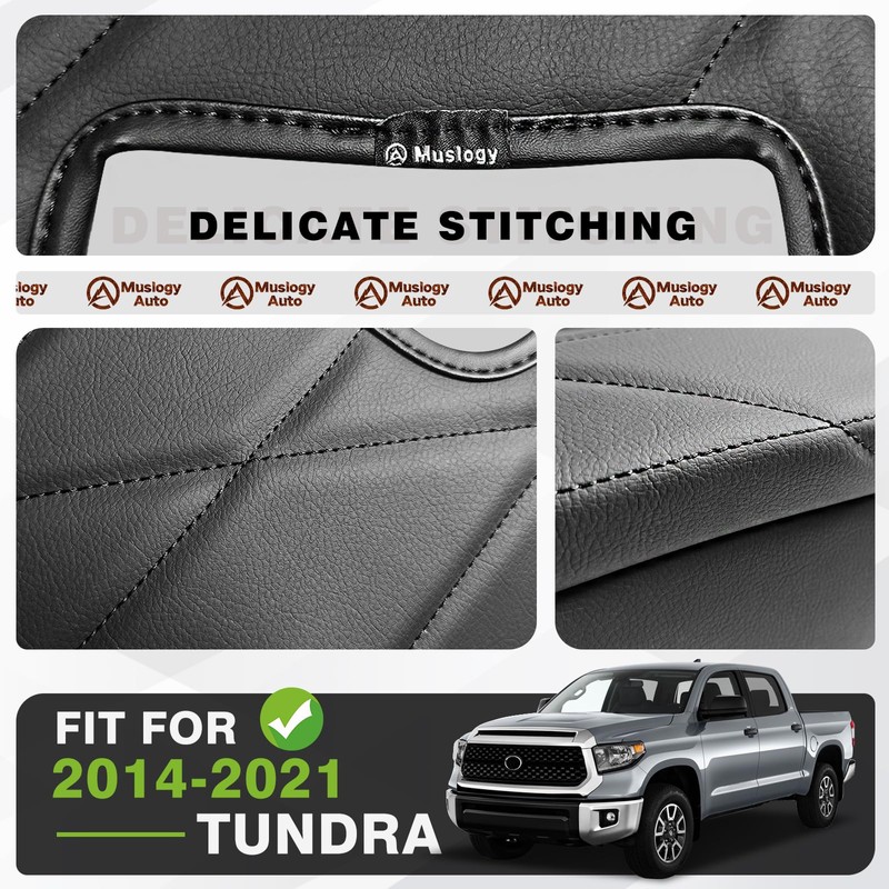 Muslogy Center Console Armrest Cover Compatible with Toyota Tundra 2014-2021