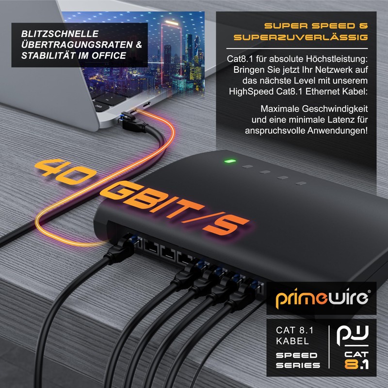 DE CAT.8 Networking Cable