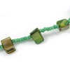 Avalaya Green Glass Bead/Sea Shell Nugget Long Necklace/100cm Long