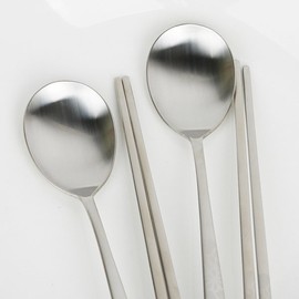 Golden Bell Hera Sanding Spoon Set of 10 / 골든벨 헤라 샌딩 수저 10벌 세트